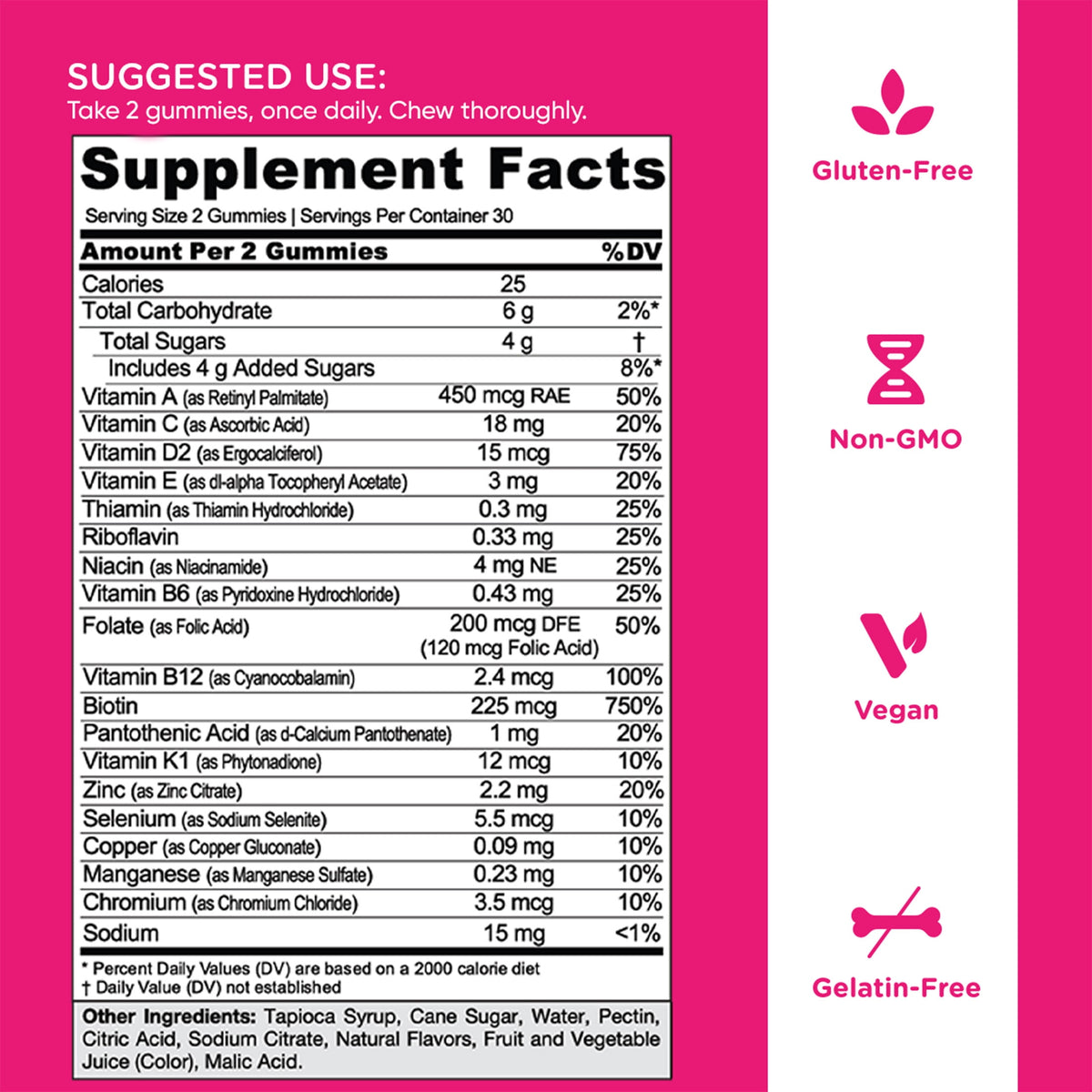 Goli Women's Complete Multivitamin Vegan Gummies, 60 Count