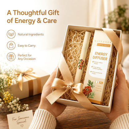 Gift box presentation of the energy diffuser pen