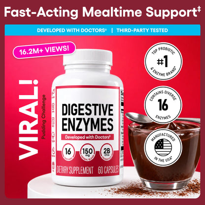Physician's Choice Digestive Enzymes - Bloating & Mealtime Discomfort Support with Probiotics + Prebiotics for Digestion & Gut Health