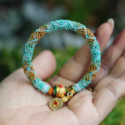 Meander Pattern Bracelet DIY Kit — Make Your Own Woven Bracelet