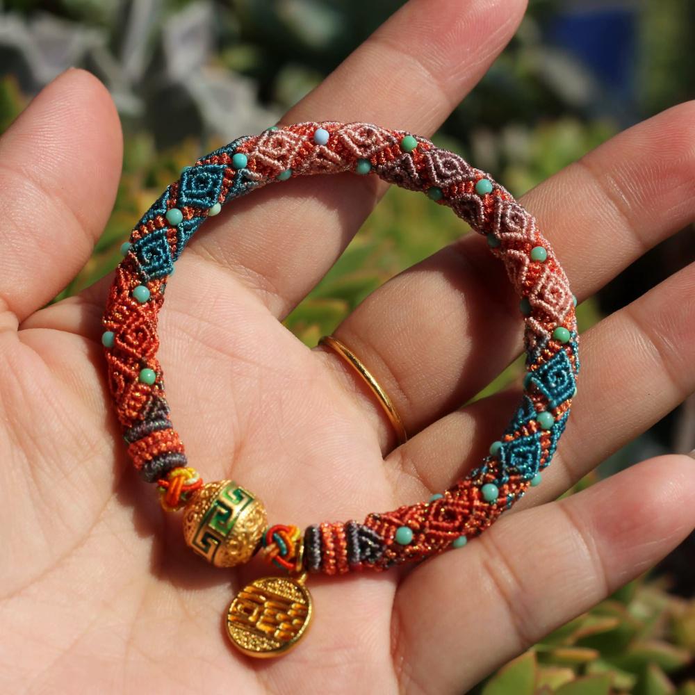 Meander Pattern Bracelet DIY Kit — Make Your Own Woven Bracelet