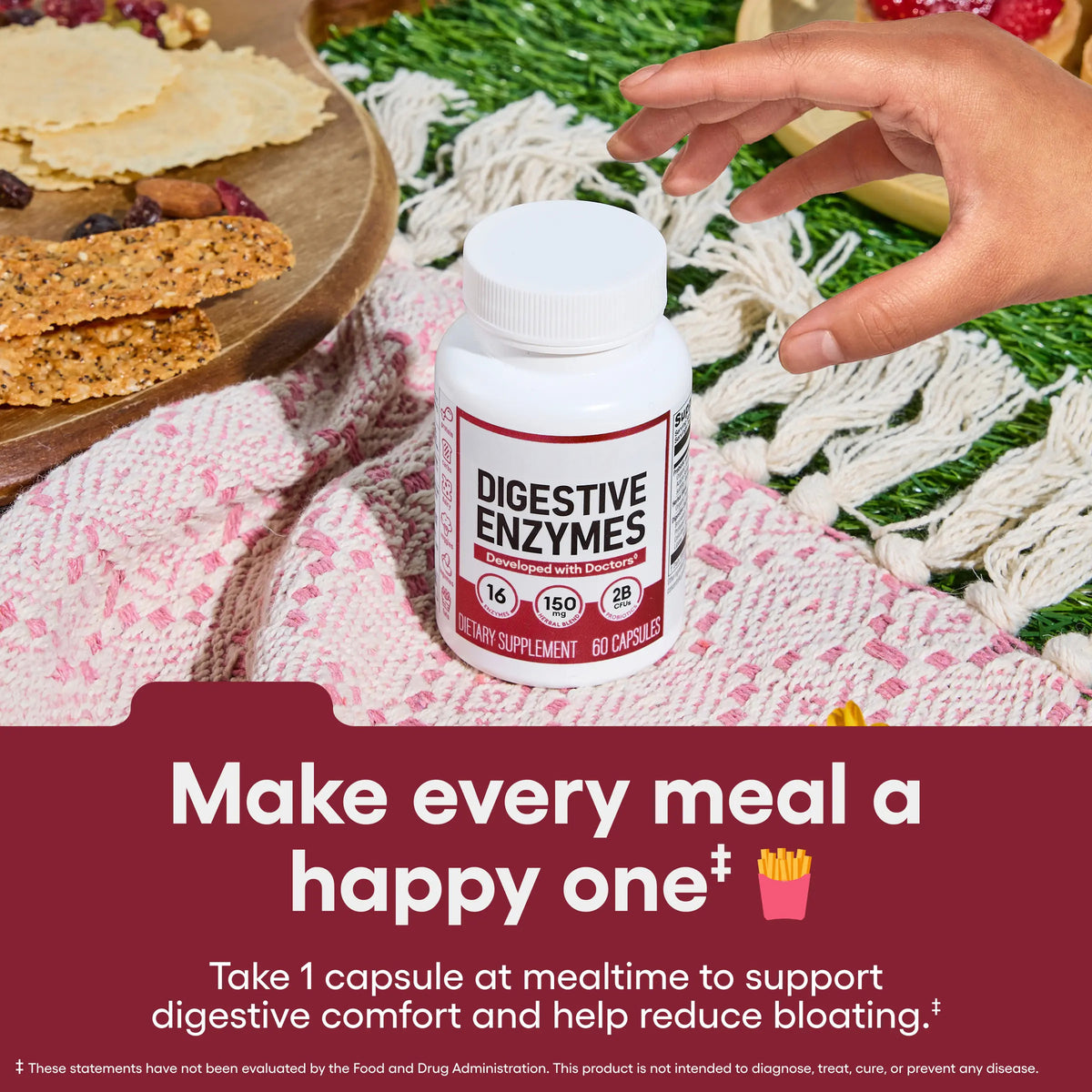 Physician's Choice Digestive Enzymes - Bloating & Mealtime Discomfort Support with Probiotics + Prebiotics for Digestion & Gut Health