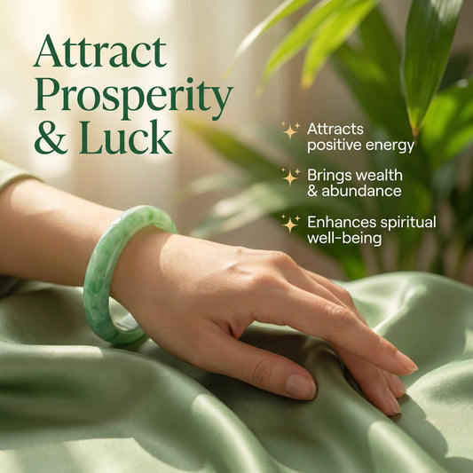 Premium Natural Jade Bangle – The Prosperity Bracelet