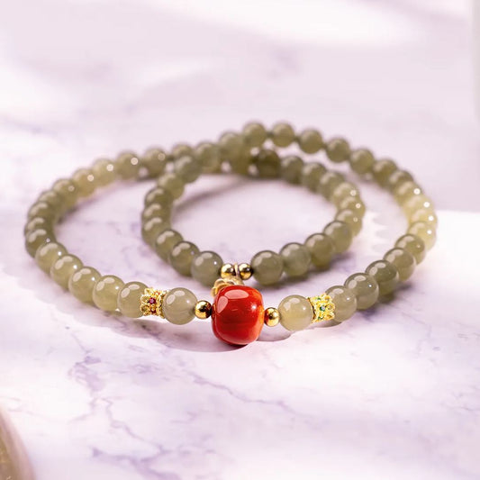 The Grounded Band Agate Jade for emotional healing