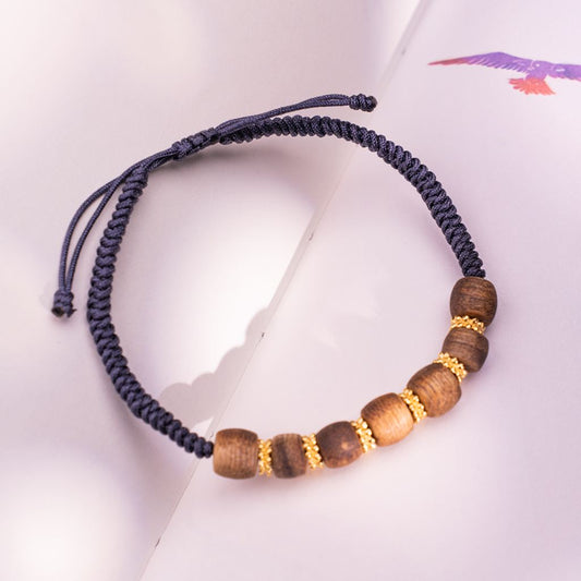 Wrist talisman a Agarwood piece for steady focus, calm and personal growth
