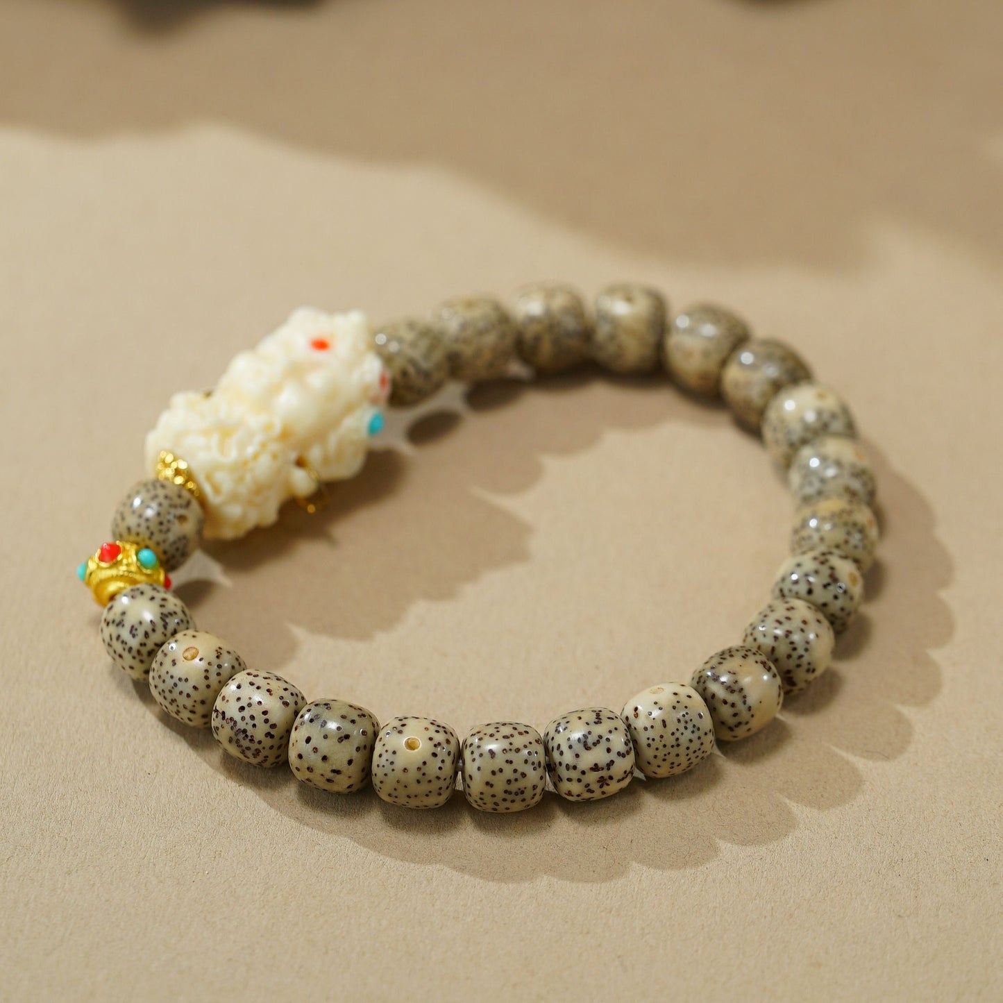 VerdantStrand Bodhi Seed & Tara Amulet Bracelet