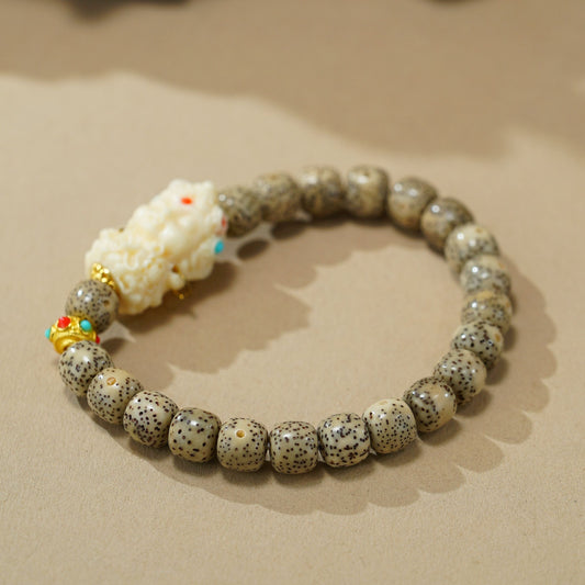 VerdantStrand Bodhi Seed & Tara Amulet Bracelet