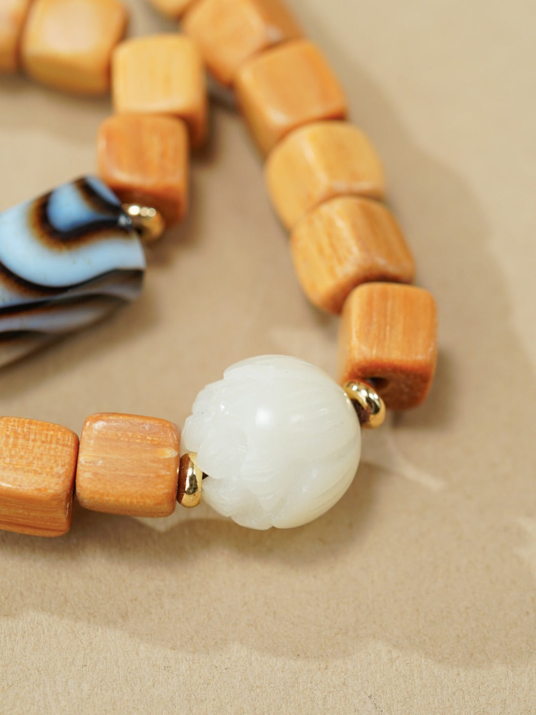 VerdantStrand Barbie Sandalwood & Bodhi Seed Double-Strand Bracelet